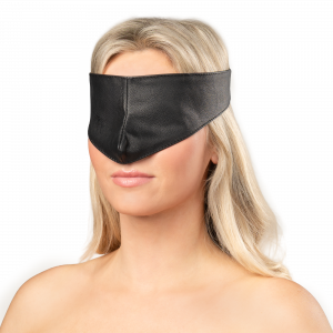 8236 Leather Blindfold Velcro Closure