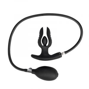 7907 Electro Sex Silicone Bipolar Anal Plug with Pump